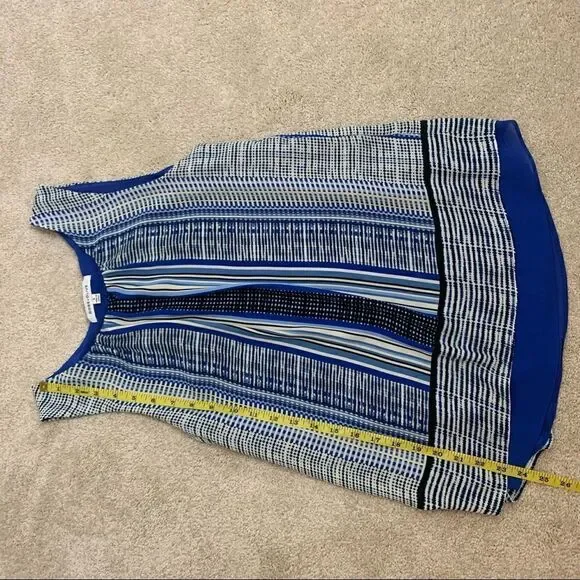 ▫️ROSE & OLIVE Multi-colored Striped Flowy Layered Tank Women’s Top | Size Small - Picture 7 of 13